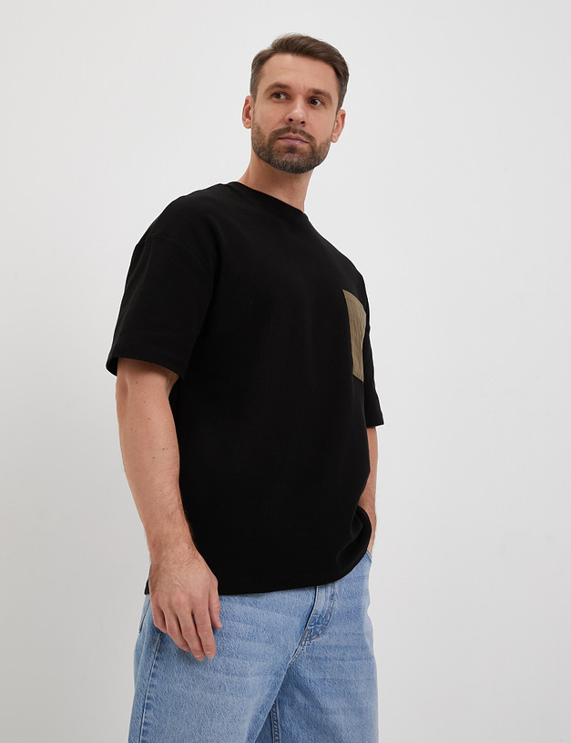 Черная мужская футболка MASCOTTE 890-4110-2602 | ракурс 2
