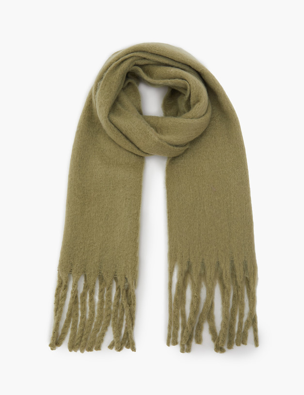 Зеленый женский шарф MASCOTTE 766-3217-2404 | ракурс 2