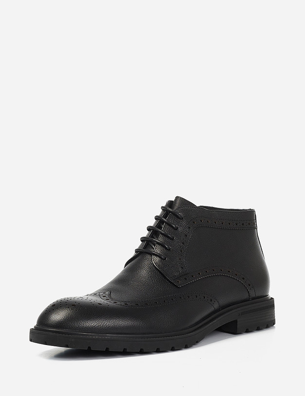 Черные мужские ботинки MASCOTTE 128-122322-0102 | ракурс 3