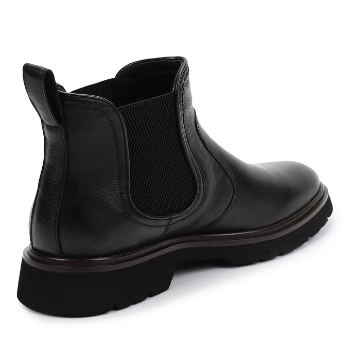 Черные кожаные мужские ботинки-челси "Саламандер"