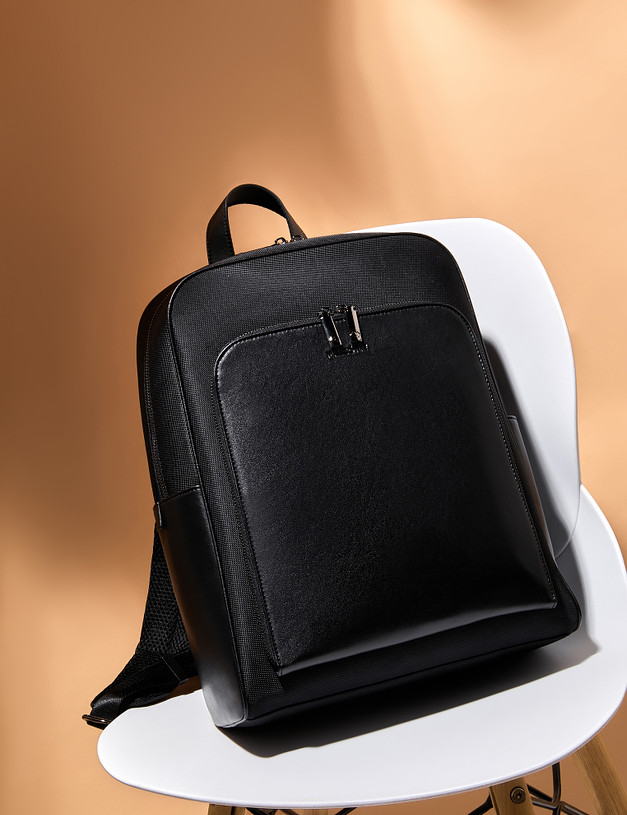 Черный мужской рюкзак MASCOTTE 604-3102-202 | ракурс 2