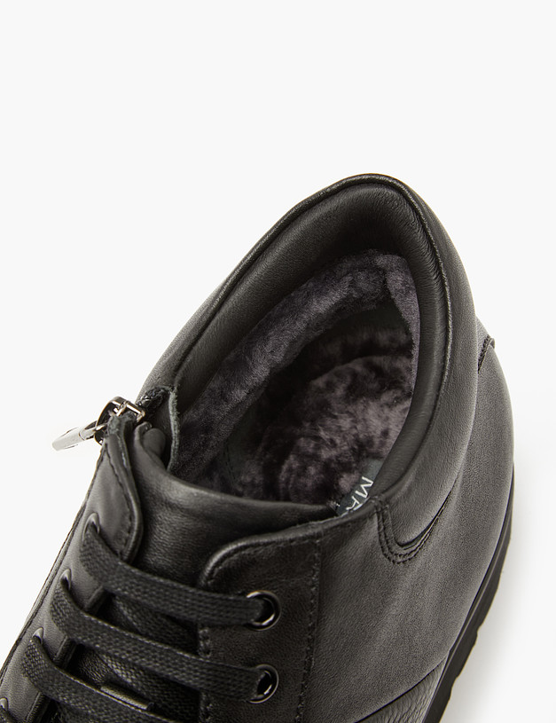 Черные мужские ботинки с меховой подкладкой MASCOTTE 128-220432-0102 | ракурс 7