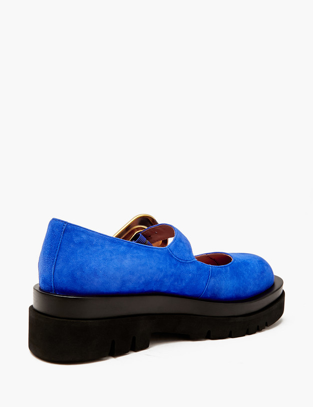 Синие женские туфли Мэри Джейн MASCOTTE 47-4126311-4628M | ракурс 3