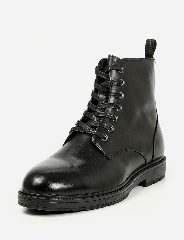 Черные мужские ботинки на меху MASCOTTE 58-1212032-0102 | ракурс 3