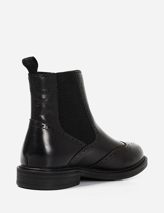 Черные мужские ботинки челси MASCOTTE 58-1211321-3128M | ракурс 4