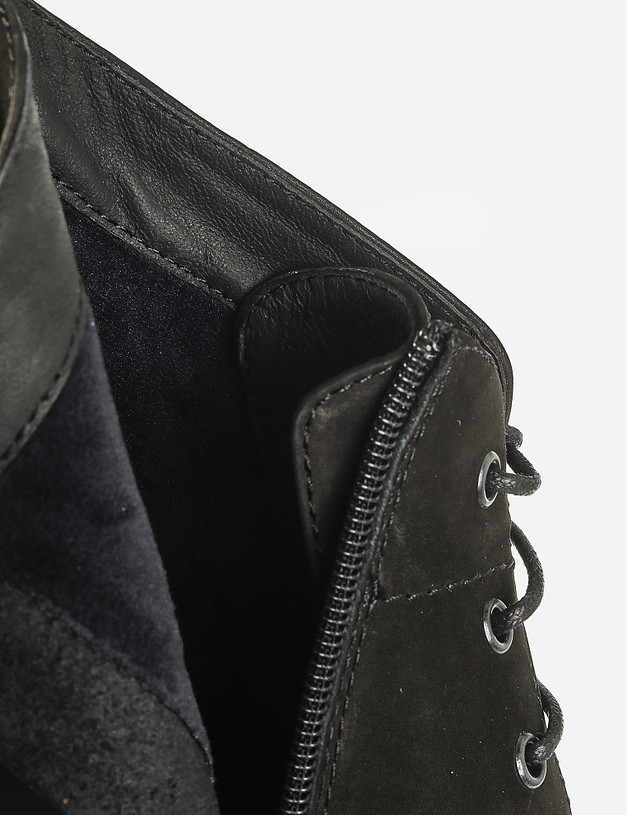 Черные мужские ботинки из нубука MASCOTTE 22-1212727-3301M | ракурс 7