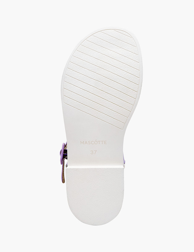 Фиолетовые женские сандалии из кожи MASCOTTE 233-3181912-6526M | ракурс 5