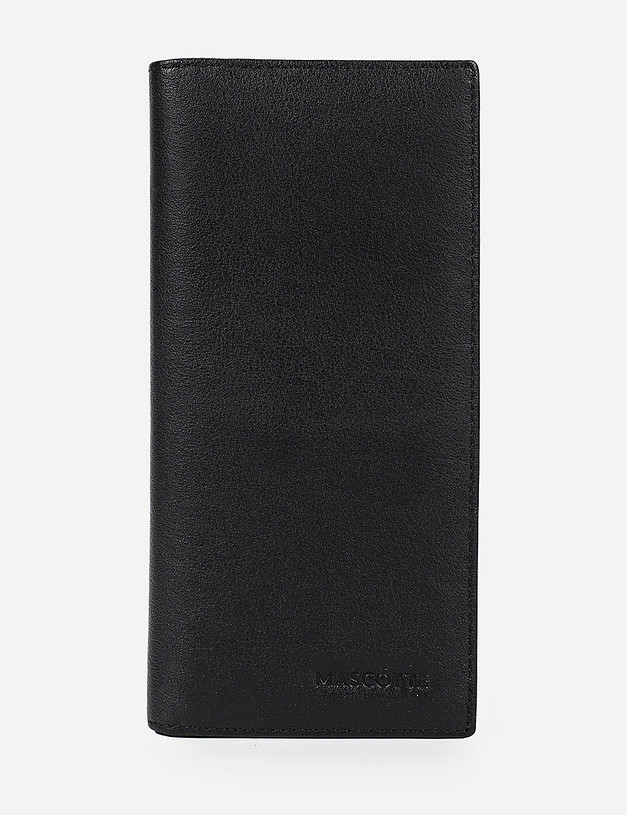 Черное мужское портмоне из кожи MASCOTTE 602-0133-102 | ракурс 1