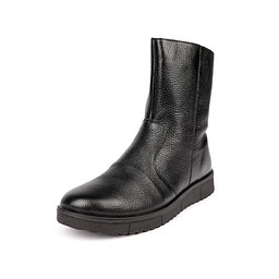 09ПС-Ж-К3 (666163-09971)(05)" Полусапоги женские нат.кожа/и.мех черн, Zenden