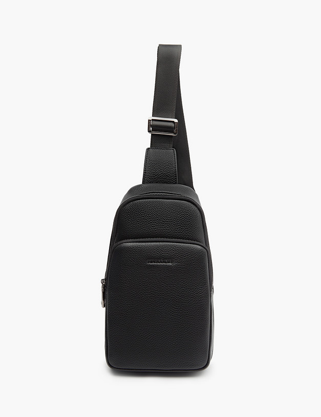 Черная мужская сумка-слинг MASCOTTE 602-3113-102 | ракурс 2