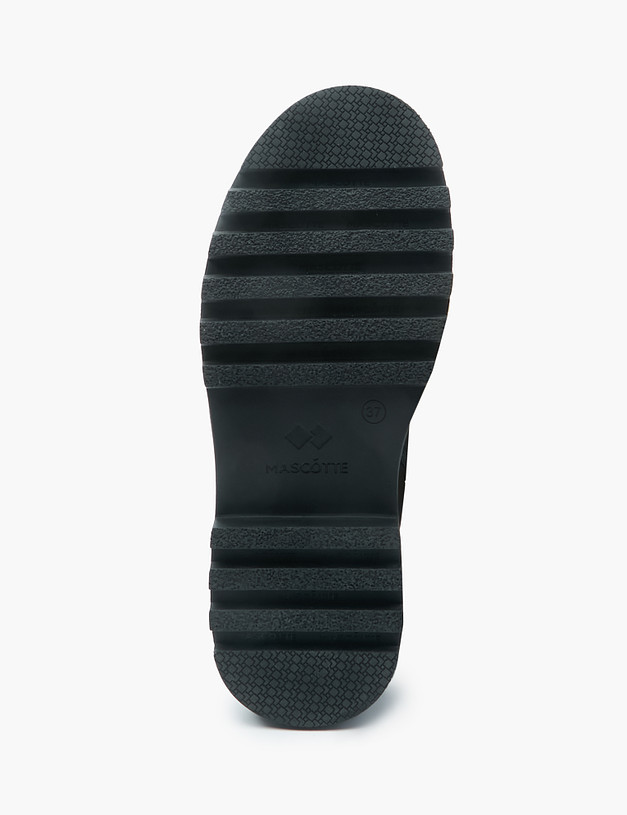 Черные женские ботинки с контрастной строчкой MASCOTTE 58-2260533-3180M | ракурс 5
