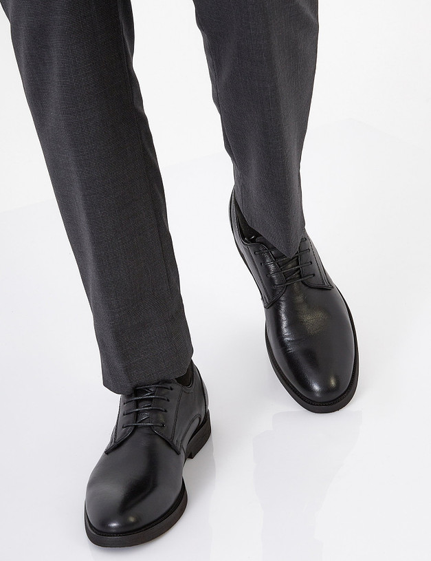 Черные мужские туфли MASCOTTE 58-121311-0102 | ракурс 1