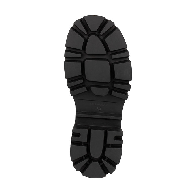 Черные женские высокие ботинки из текстиля "Саламандер"