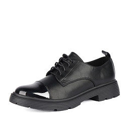 201-42WA-016ST Полуботинки женские и.кожа-и.лак/текстиль-и.кожа черн, INSTREET