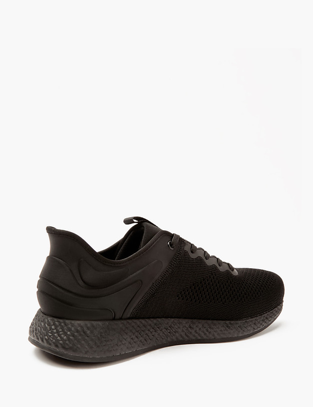 Черные текстильные мужские кроссовки MASCOTTE 64-410821-0202 | ракурс 3