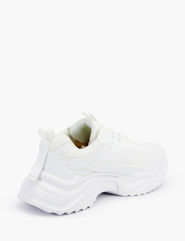 Белые массивные женские кроссовки MASCOTTE 64-110721-0201 | ракурс 5