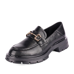 77-22WA-036VK Туфли женские кож.спилок/нат.кожа черн, Zenden