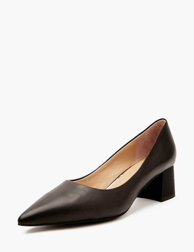 Черные женские туфли на невысоком каблуке MASCOTTE 172-4122812-8100M | ракурс 2