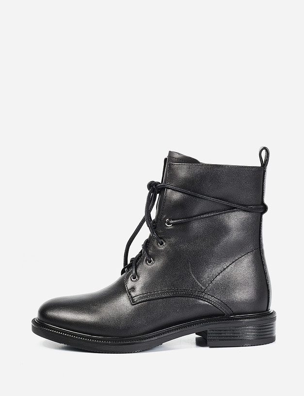 Черные кожаные женские ботинки MASCOTTE 99-92406210-3100M | ракурс 1