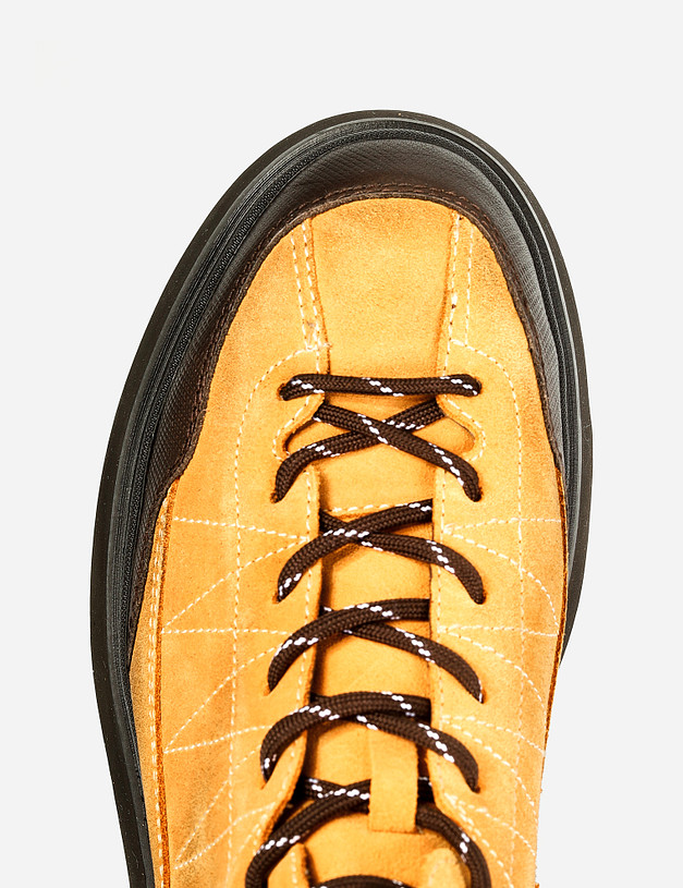 Желтые мужские ботинки с контрастными вставками MASCOTTE 22-1210622-0218 | ракурс 6