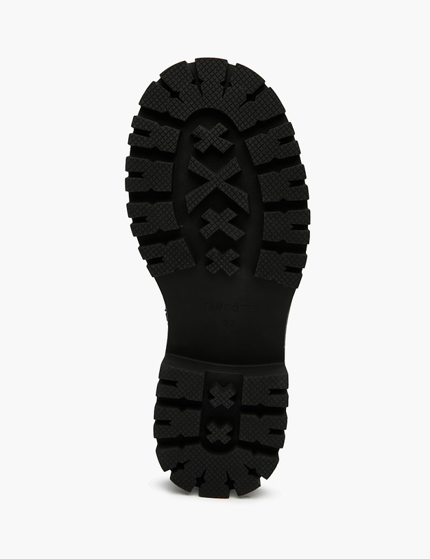 Черные кожаные женские зимние ботинки MASCOTTE 58-321631-7100M | ракурс 5
