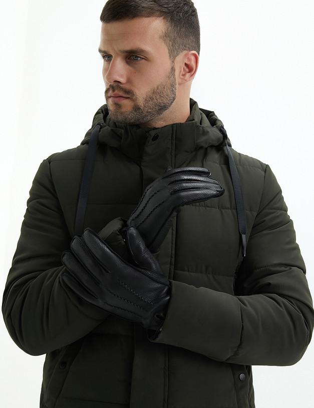 Черные мужские перчатки MASCOTTE 709-1207-102 | ракурс 1