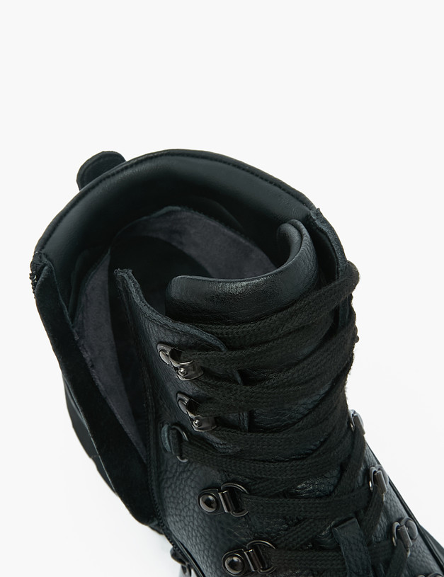 Черные мужские ботинки хайкеры MASCOTTE 175-220924-0102 | ракурс 7