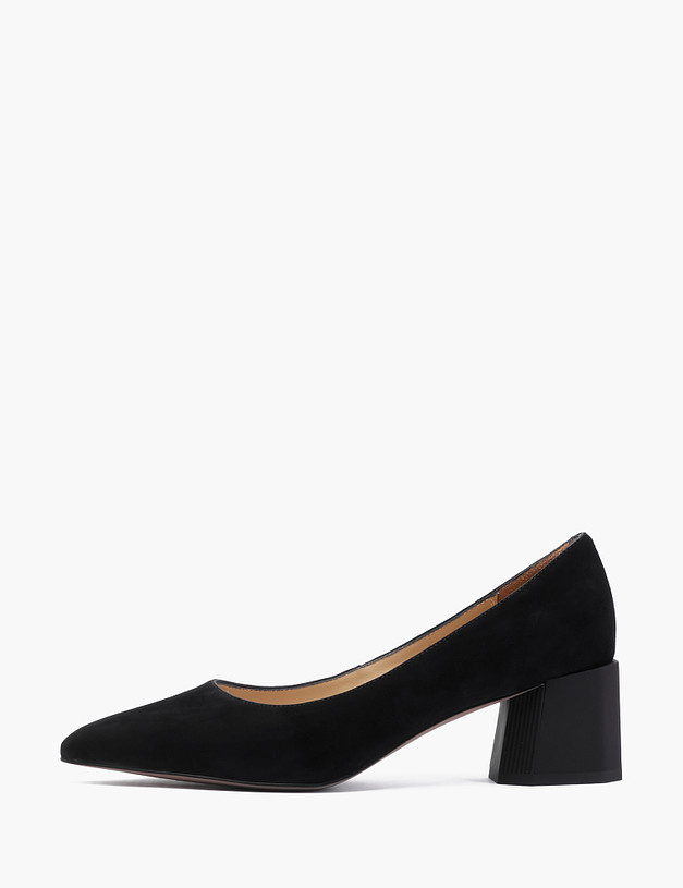 Черные велюровые женские туфли MASCOTTE 21-211611-3605M | ракурс 1