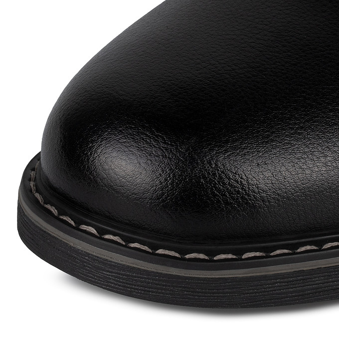 Черные кожаные мужские ботинки на молнии "Томас Мюнц"
