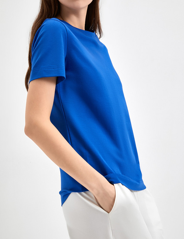 Синяя женская футболка MASCOTTE 790-3114-2603 | ракурс 6