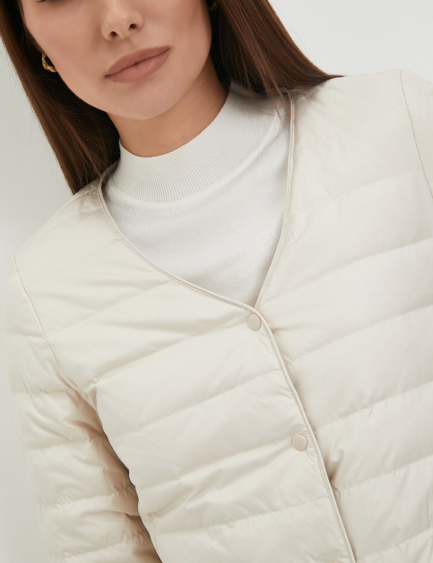 Белая женская куртка MASCOTTE 234-3311-2401 | ракурс 6