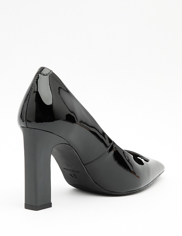 Черные лакированные женские туфли MASCOTTE 172-3202512-3701M | ракурс 4