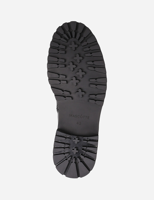 Черные кожаные мужские ботинки MASCOTTE 22-1210323-3180M | ракурс 8