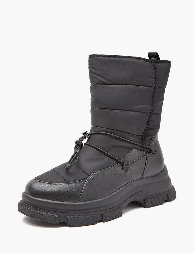 Черные женские зимние ботинки MASCOTTE 233-3201937-0202 | ракурс 2