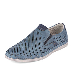 248-41MV-033GS Туфли мужские и.нубук/и.кожа синий, INSTREET