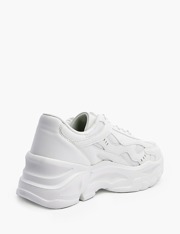 Белые массивные женские кроссовки MASCOTTE 151-310121-0601 | ракурс 3