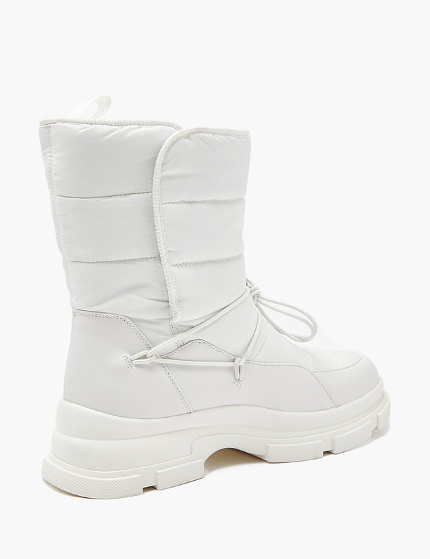 Белые женские зимние ботинки MASCOTTE 233-3201937-0201 | ракурс 3