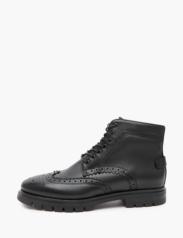 Черные мужские зимние ботинки MASCOTTE 22-3290232-8100M | ракурс 1