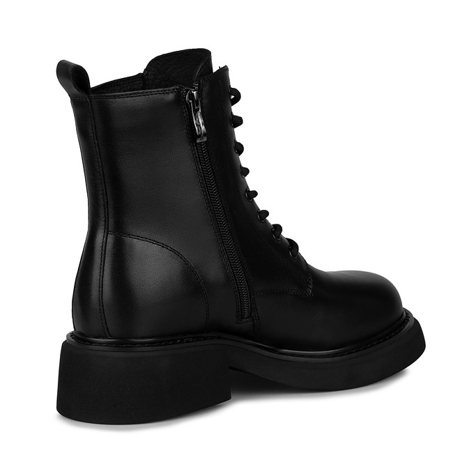 Черные кожаные женские ботинки "Томас Мюнц"