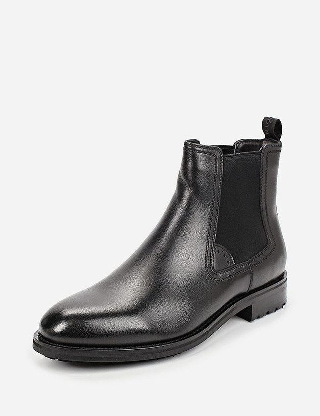 Черные мужские ботинки челси MASCOTTE 128-020326-0102 | ракурс 2