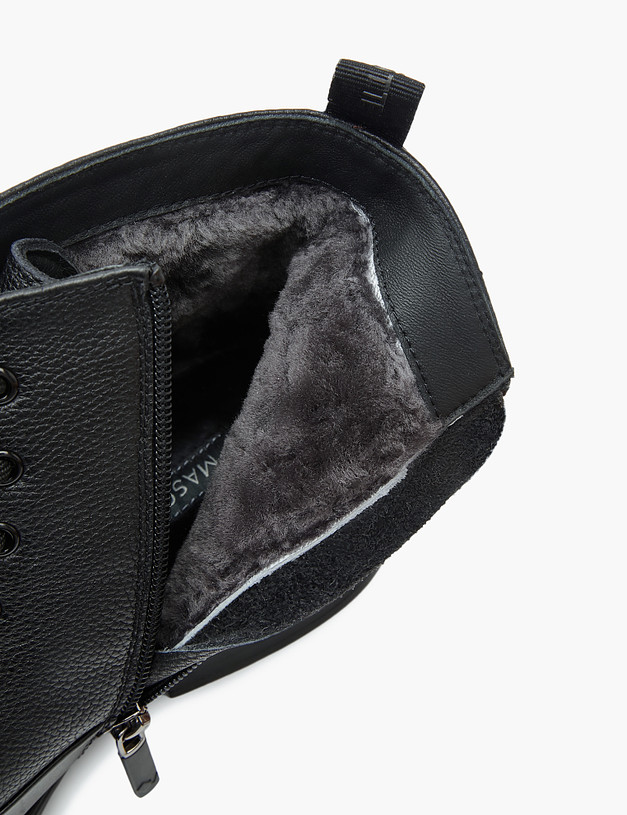 Черные зимние мужские ботинки MASCOTTE 58-3211334-8110M | ракурс 6