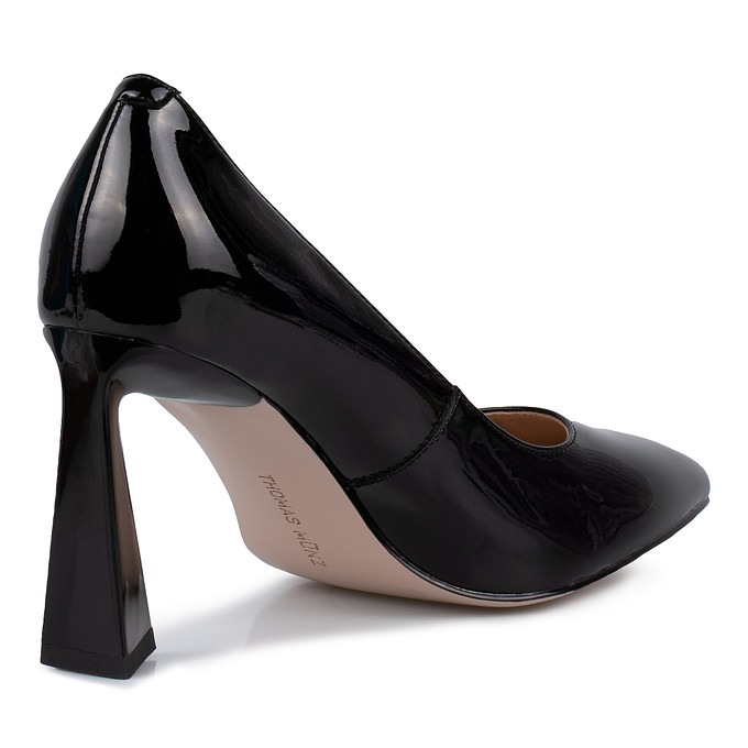 Черные кожаные туфли женские «Томас Мюнц»
