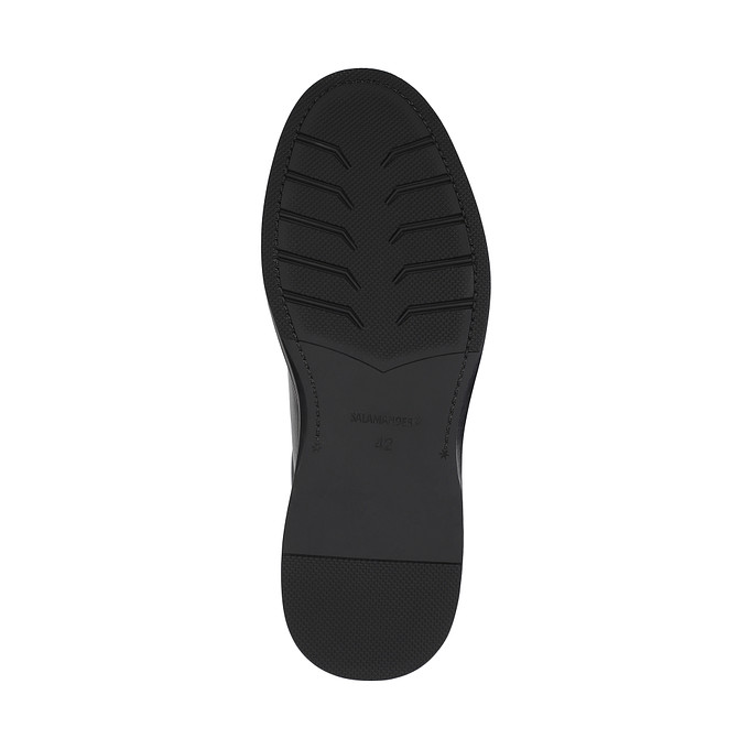 Черные кожаные мужские полуботинки "Саламандер"