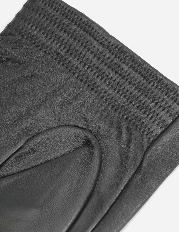 Черные кожаные мужские перчатки MASCOTTE 709-0202-102 | ракурс 4