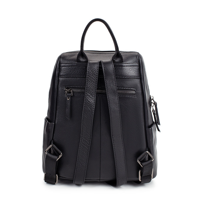 Черный женский рюкзак из натуральной кожи «Саламандер»