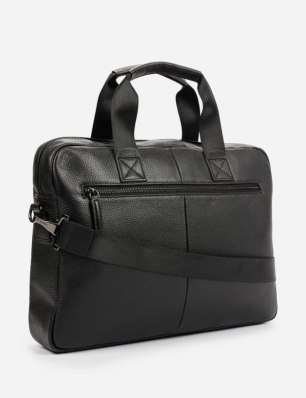 Черный мужской портфель MASCOTTE 602-1207-102 | ракурс 3