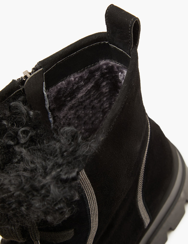 Черные зимние женские ботинки MASCOTTE 15-3204636-3605M | ракурс 6