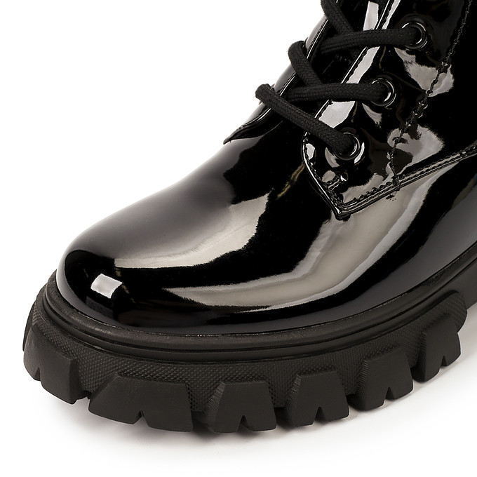 Черные детские ботинки из кожи MUNZ YOUNG