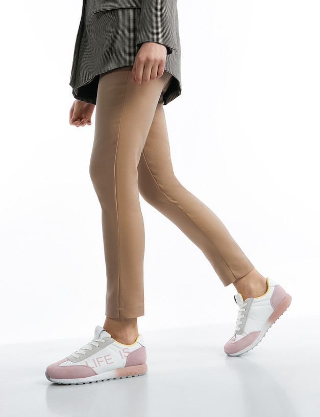 Женские кроссовки с розовыми вставками MASCOTTE 189-2125025-0201 | ракурс 1