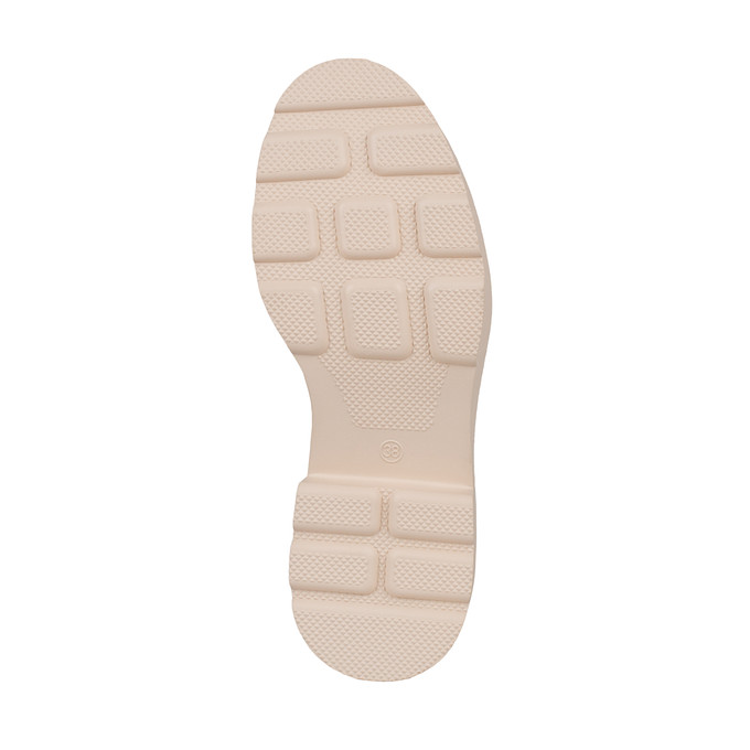 Бежевые женские кожаные ботинки "Саламандер"